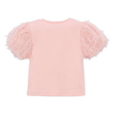 Mayoral Girls s/s Top w/ Tulle Sleeves & Tulle Skirt Set ~ Blossom