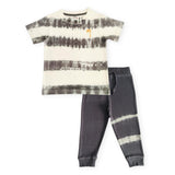 Mish Coal Stripe Tie Dye Tee & Joggers Set