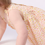 Petit Bateau Baby Sleeveless Printed Dress w/ Bows ~ Multi