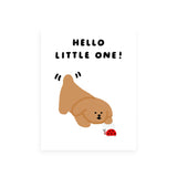 IEJ Studio Cute Puppy New Baby Card