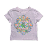 Rowdy Sprout Baby Girl Grateful Dead Kaleidoscope s/s Fitted Tee ~ Preppy Pink