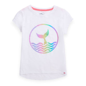 Appaman Girls Circle Tee ~ Mermaid Tail/White