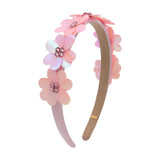 Bari Lynn Crystallized Sequin Flower Halo Headband