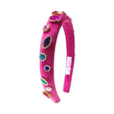 Bari Lynn Thin Jeweled Padded Headband