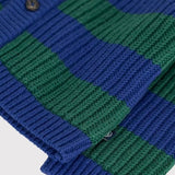 Petit Bateau Baby Knit Striped Cardigan ~ Blue/Green