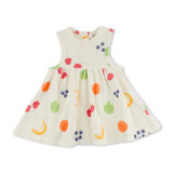 Oh Baby! Snack Time Print Terry Tank Dress ~ Oyster