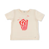 Oh Baby! Popcorn Raw Edge Tee & Jamie Short Set ~ Natural/Red