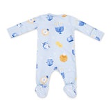 Angel Dear 2 Way Zipper Footie ~ Hanukkah Blue