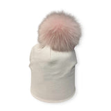 Bari Lynn Baby Hat w/ Fur Pom