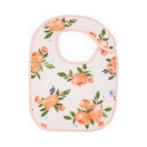 Little Unicorn Cotton Muslin Classic Bib 3 Pack ~ Watercolor Roses