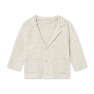 Mayoral Baby Boy Knit Blazer ~ Oat