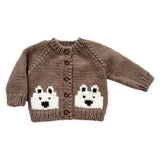 The Blueberry Hill Knit Bear Cardigan ~ Tan