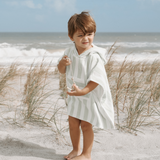 Elegant Baby Beach Poncho Coverup ~ Sage Stripe