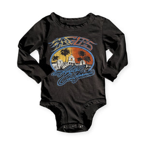 Rowdy Sprout Eagles Hotel California l/s Onesie ~ Black