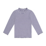 Huxbaby Dreamy Denim Overall Dress & Ribbed l/s Top Set ~ Blue Denim/Ink Stripe