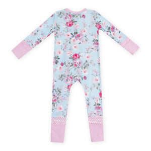 Angel Dear 2 Way Zipper Convertible Romper ~ Charlotte Floral