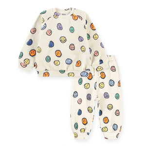 Molo Baby Disc Sweatshirt & Simeon Sweatpants Set ~ Multi Moods