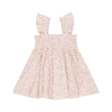 Quincy Mae Baby Smocked Jersey Dress ~ Pink Blossom