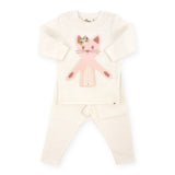 Oh Baby! Quilted Kitty 2pc Set ~ Cream