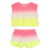 Billieblush Gradient Terry Tank Top & Shorts Set 7-12 ~ Fuchsia