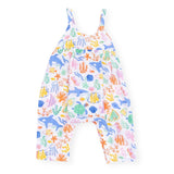 Angel Dear Muslin Tie Back Romper ~ Colorful Reef