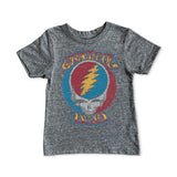 Rowdy Sprout Baby Grateful Dead Steal Your Face s/s Tee ~ Tri Grey