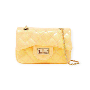Tiny Treats Classic Quilted Pastel Sparkle Mini Bag