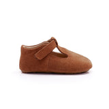 Old Soles Softly Bub T-strap Maryjane ~ Tan Suede