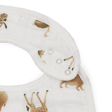 Little Unicorn Organic Cotton Muslin Classic Bib 3 Pack ~ Animal Crackers