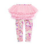 Rock Your Kid The Blessing l/s Unicorn Tee & Tulle Tutu Leggings Set ~ Cream/Pink