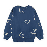 Molo Monti Sweatshirt & Amil Shorts Set ~ Big Smiles Blue