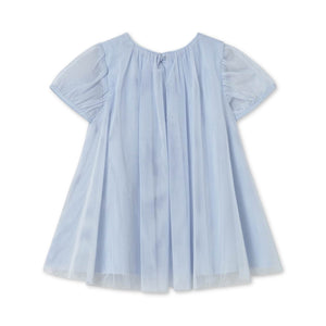 Mayoral Baby Girl Tulle Dress w/ Bag ~ Sky