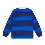 Molo Relz Striped Polo ~ Ocean Blue