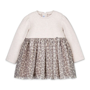 Mayoral Baby Girl Leopard Print Tulle Dress ~ Seed