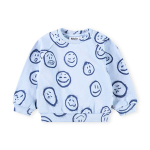 Molo Baby Disc Sweatshirt & Simeon Sweatpants Set ~ Blue Moon Moods