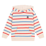 Petit Bateau Boys Multi Color Striped Hoodie ~ Cream Multi