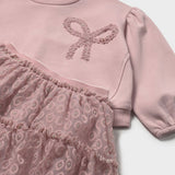 Mayoral Baby Girl Sweatshirt & Tulle Skirt Set ~ Crystal Pink