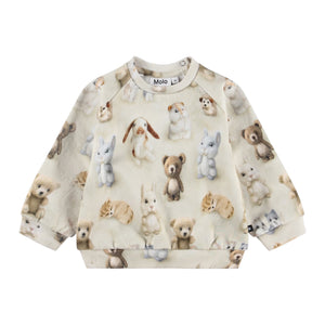 Molo Baby Disc Sweatshirt & Simeon Sweatpants Set ~ Felted Friends