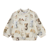 Molo Baby Disc Sweatshirt & Simeon Sweatpants Set ~ Felted Friends