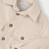 Mayoral Boys Ribbed Velour Button Down Shirt ~ Froth