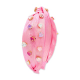 Bari Lynn Jeweled Heart Knot Headband