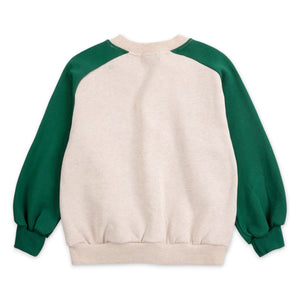 Bobo Choses Boys Mr. Footish Raglan Sweatshirt ~ Off-White