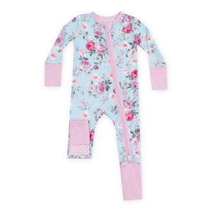 Angel Dear 2 Way Zipper Convertible Romper ~ Charlotte Floral
