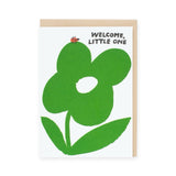 Egg Press Baby Card ~ Welcome Little One Ladybug
