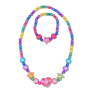 Milk x Soda Star Heart Necklace & Bracelet Set