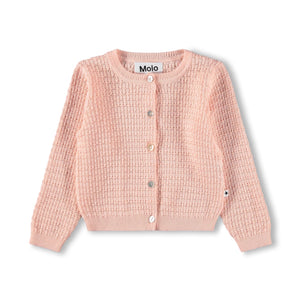 Molo Baby Goldie Knit Cardigan ~ Cloud Pink
