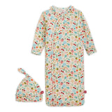 Magnetic Me Modal Ruffle Gown & Hat Set ~ Honey Blossom