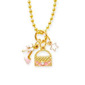 Tiny Treats & Zomi Gems Heel, Purse & Star Charm Necklace