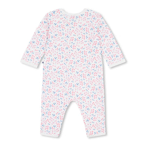 Petit Bateau l/s Floral Print Romper ~ Multi