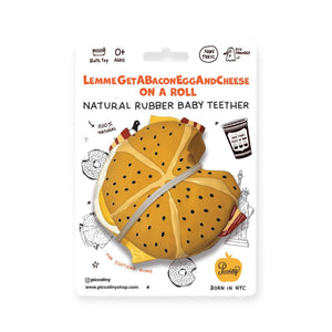 PiccoliNY LemmeGetABaconEggAndCheese Baby Teether